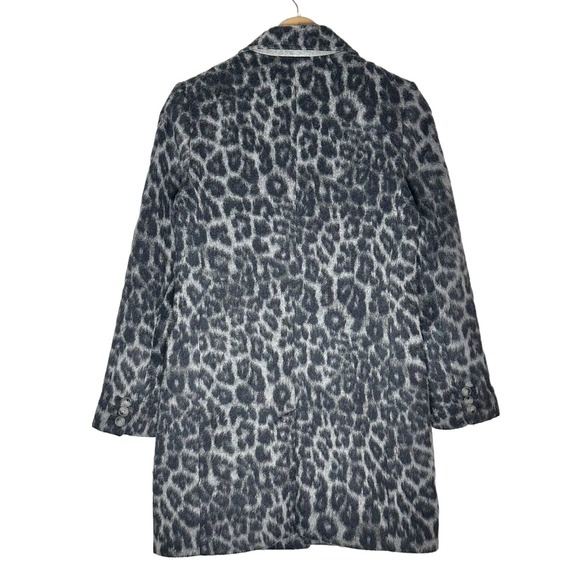 Banana Republic | Women | Petite Leopard Print Wool Blend Top Coat | Size XS - Picture 3 of 16